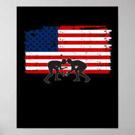 Poster Flagga Wrestling Coola Design