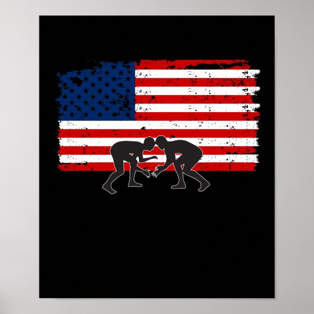 Poster Flagga Wrestling Coola Design (Framsidan)