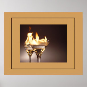 Poster Flaming Cocktails