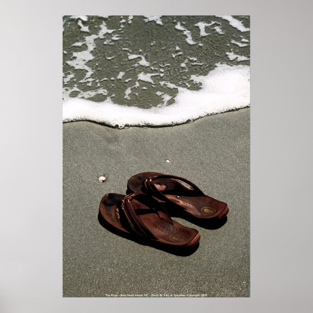 POSTER- Flinflip flops - Bald Head Island, NC - P. Poster (Framsidan)