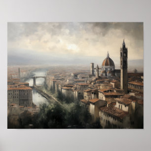 Poster Florence Italien Painting Art Print