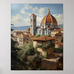 Poster Florence Italien Painting Art Print