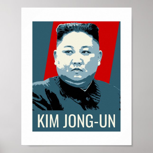 Poster Flyer Kim Jong-un (Framsidan)