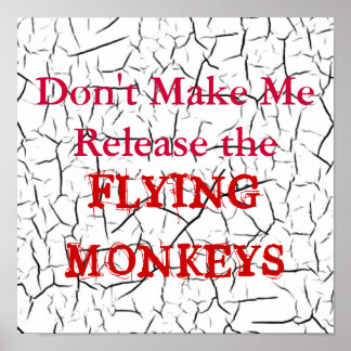 Poster Flygande apor