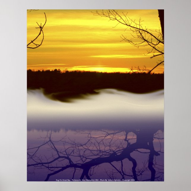 Poster Fog på Underbara bukten - Portsmouth, ... (Framsidan)