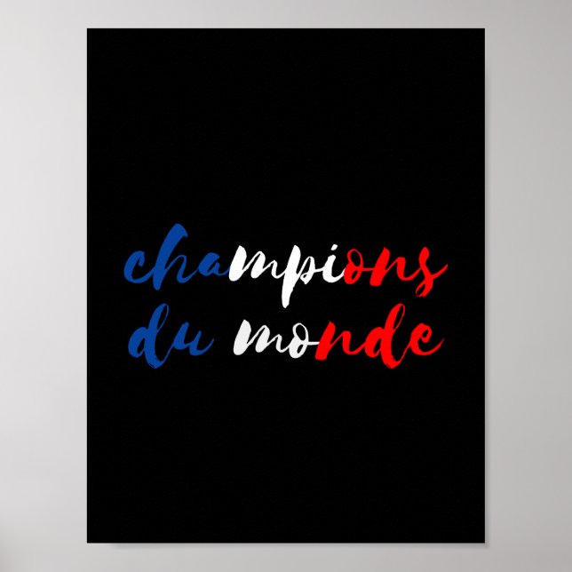 Poster foot France champions du monde 2018 (Framsidan)