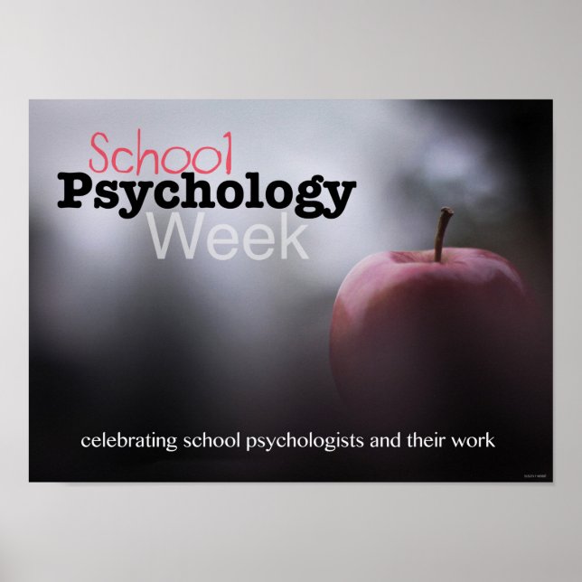 Poster för att fira skolans psykologiska vecka (Framsidan)