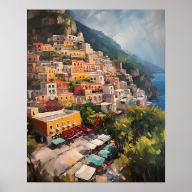 Poster för att måla Italien Skriv ut bild (Framsidan)
