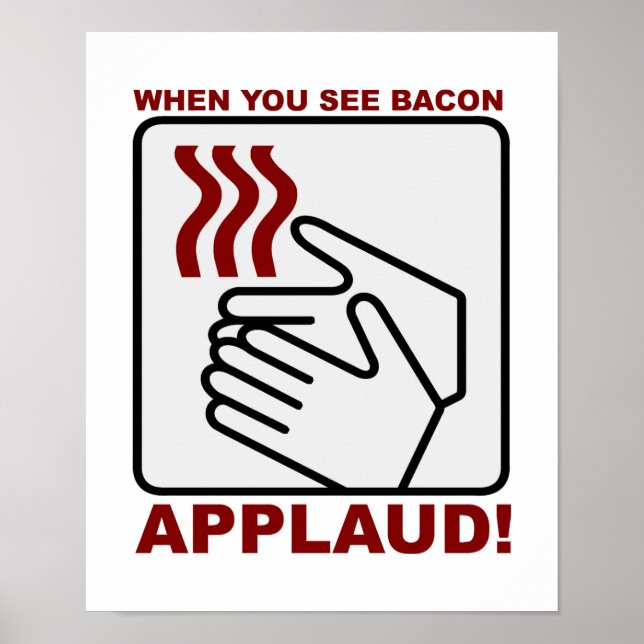 Poster för Bacon applaud (Framsidan)