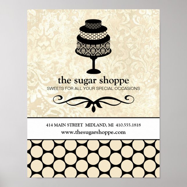 Poster för bakverk eller kummeldesigner (11 x 14) (Framsidan)