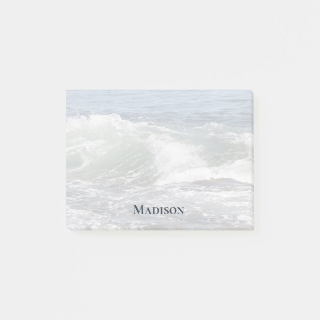 Poster för Beach Ocean Vågar Personlig Post-it Not (Framsida)