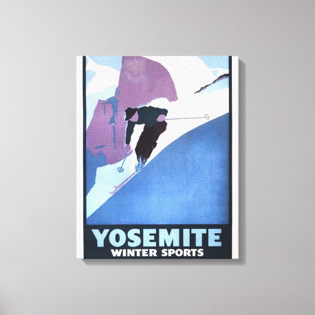 Poster för befordran av webbsportar som hoppar öve canvastryck (Framsida)