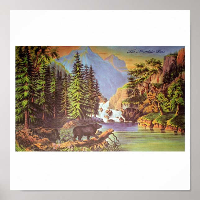 Poster för bergspass (Framsidan)