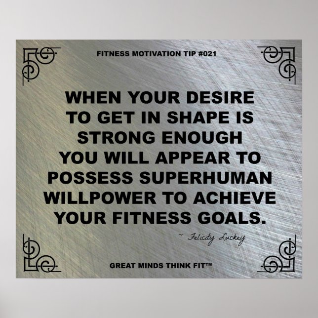 Poster för Fitness Motivation #021 (Framsidan)