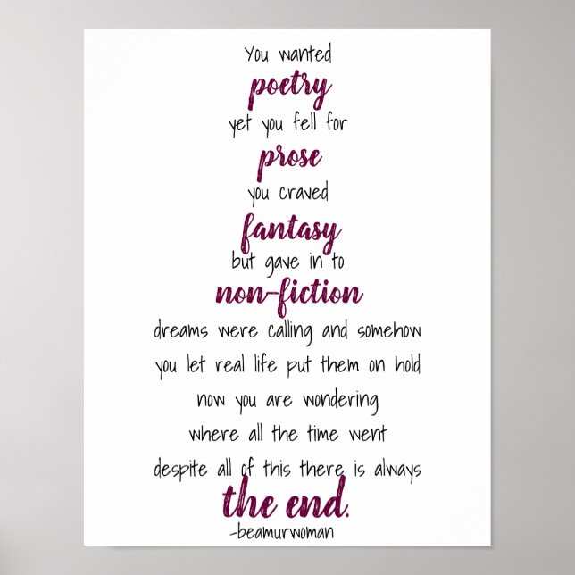 poster for framing you wanted poetry (Framsidan)