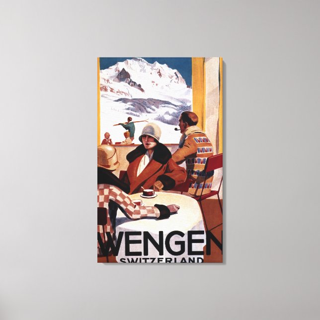 Poster för främjande av Klubben för nedförsbacke Canvastryck (Framsida)