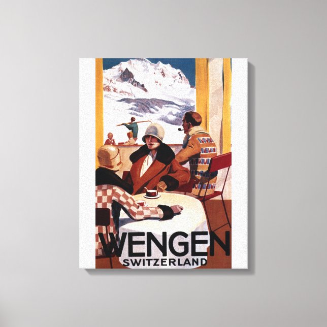 Poster för främjande av Klubben för nedförsbacke Canvastryck (Framsida)