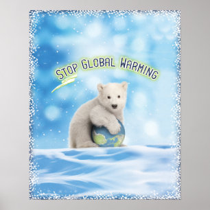 Poster för global uppvärmning av polarna