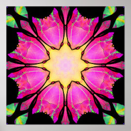 Poster för grafik med stjärnor (12 x 12 tum)