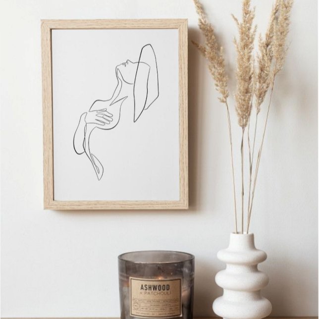 Poster för modernt illustration av linjekonst för  (Skapare uppladdad)