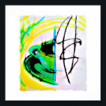 Poster för morgonkaffe, oskärpa<br><div class="desc">Ursprunglig pastellbild för olja vid poster.</div>