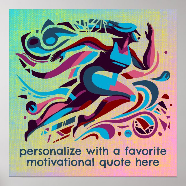 Poster för motiveringsprogrammet för favoritcitat (Framsidan)