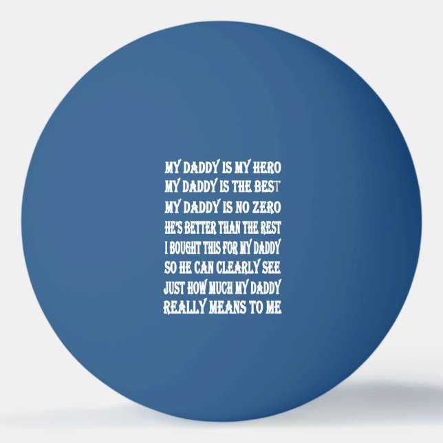 Poster för pappa på Fars dag Pingisboll (Framsidan)