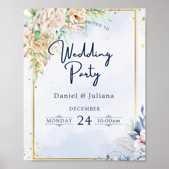 Poster för party (Framsidan)