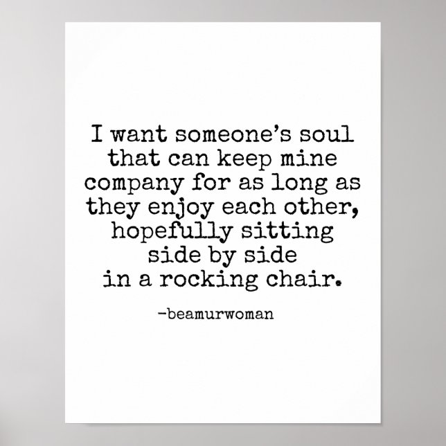 Poster för ramning jag vill ha någons själ (Framsidan)