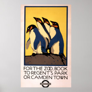 Poster för Tunnelbanan Transport till London Zoo