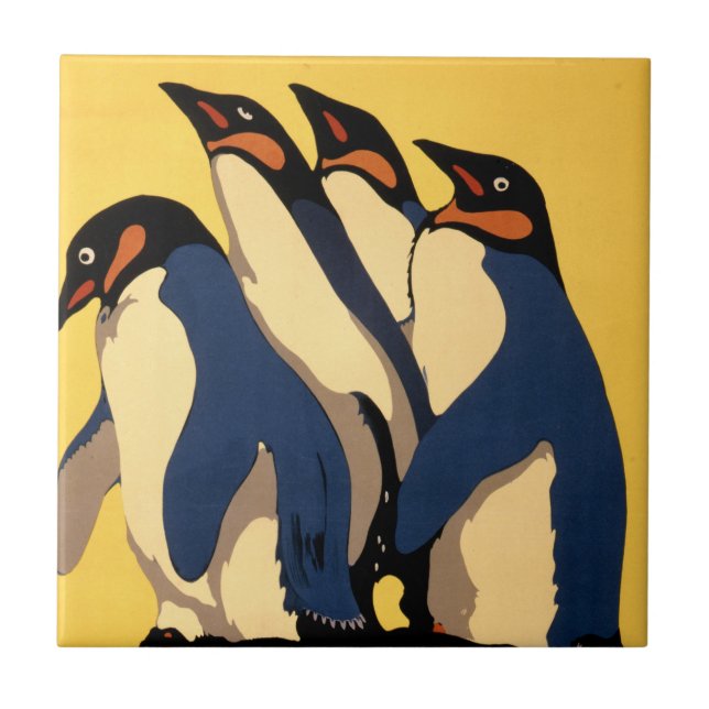 Poster för Tunnelbanan Transport till London Zoo Kakelplatta (Framsidan)