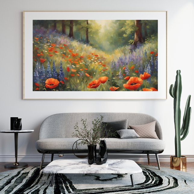 Poster för Vår Dreamy Ligcape  (Evoke the Magic of Spring Dreamy Landscape Poster)