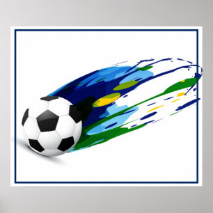 Poster-Fotboll 24 tum x 20 tum Poster