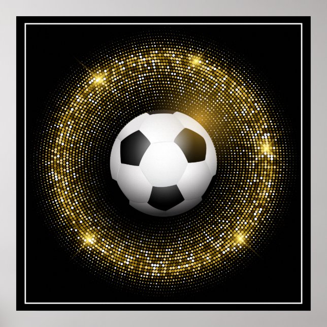 Poster-Fotboll 24 tum x 24 tum Poster (Framsidan)