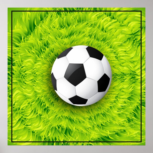 Poster-Fotboll 24 tum x 24 tum Poster (Framsidan)