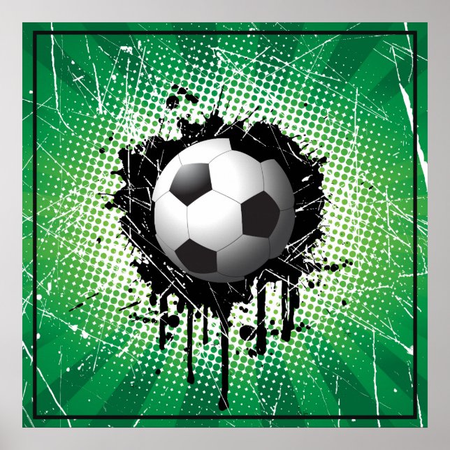 Poster-Fotboll 24 tum x 24 tum Poster (Framsidan)