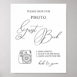 Poster fotogäst Bok-tecken