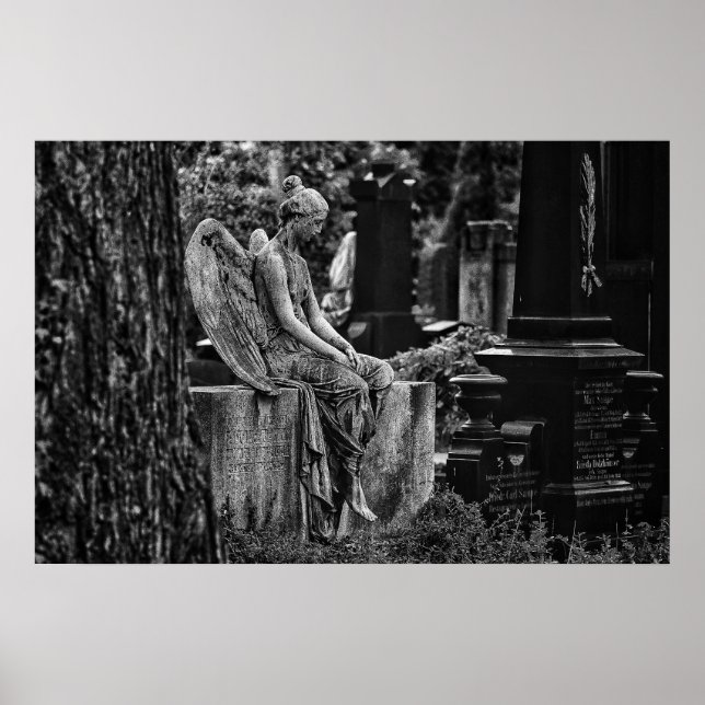 Póster Fotografía en blanco negro Poster de ángele (Framsidan)