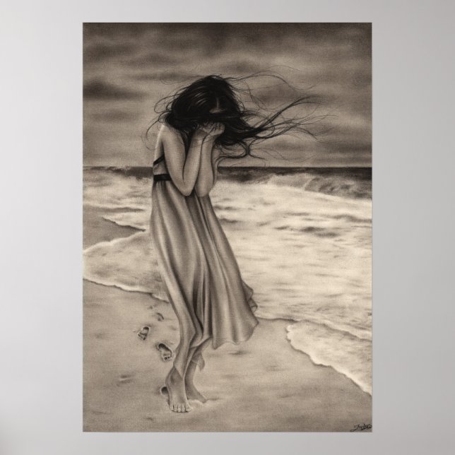 Poster fotsteg för borttappad (Framsidan)