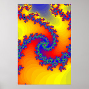 Poster: Fractal Spiral Poster
