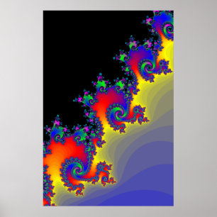 Poster: Fractal Spiral Poster