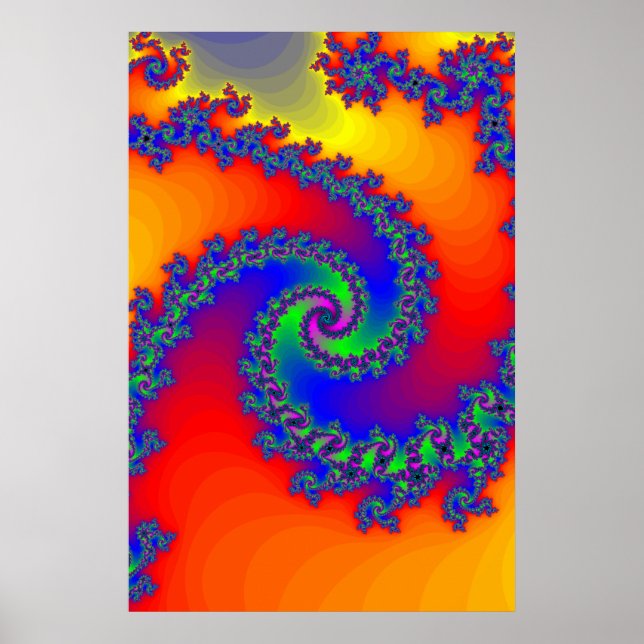 Poster: Fractal Spiral Poster (Framsidan)