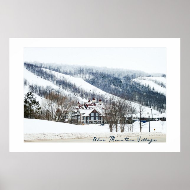 Poster från Blue Mountain Village, Ontario (Framsidan)