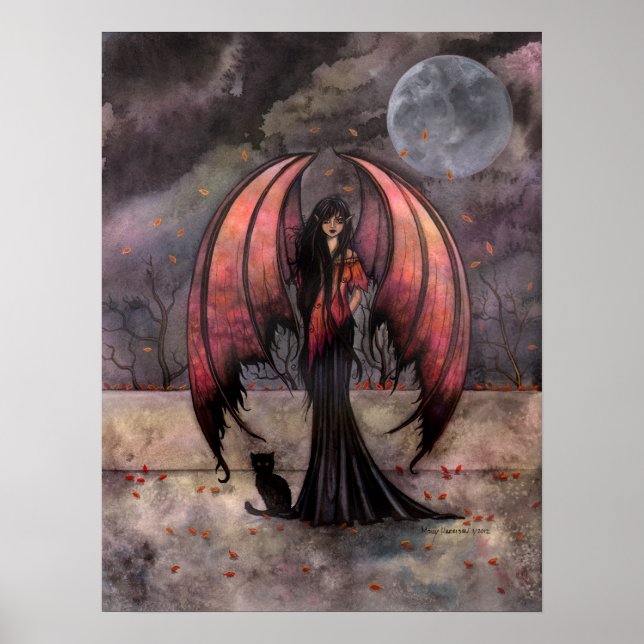 Poster från hösten Mystique Gothic Fairy Fantasy A (Framsidan)