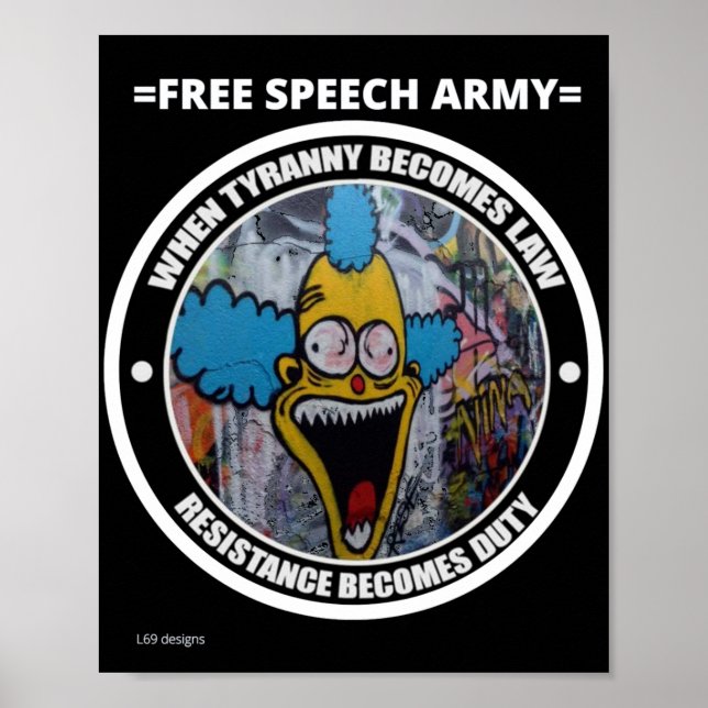 poster "FRI TAL ARMY 3" (Framsidan)