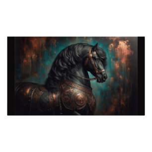 Poster Friesian Horse Gothic Krig Horse