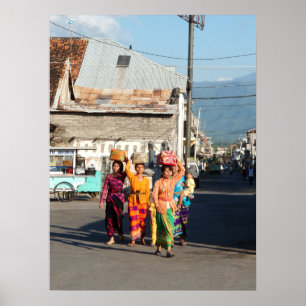 Poster fulla (18" x 24") Singaraja Bali Indonesien