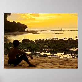Poster fullt storlek (24" x 18") Padang Beach Bali