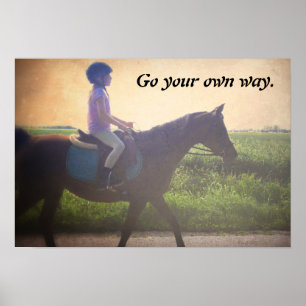 Poster "Gå på ditt eget sätt"