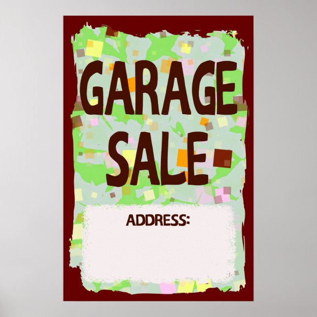 Poster GARAGE SALE (Framsidan)